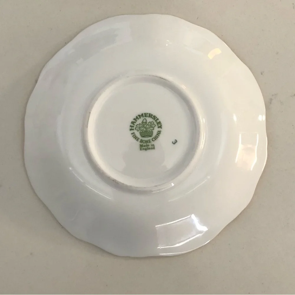 VTG Hammersley Victorian Violets Teacup and Saucer~Bone China VTG
